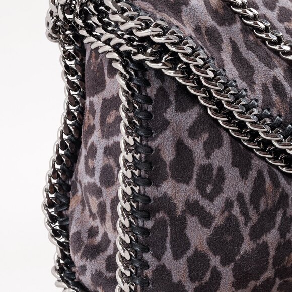 Stella McCartney Falabella Leopard-Print Flap Shoulder Bag - Picture 7 of 13